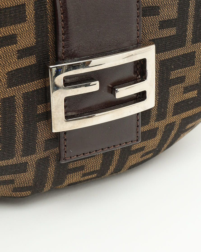 Fendi Zucca Half Moon Bag