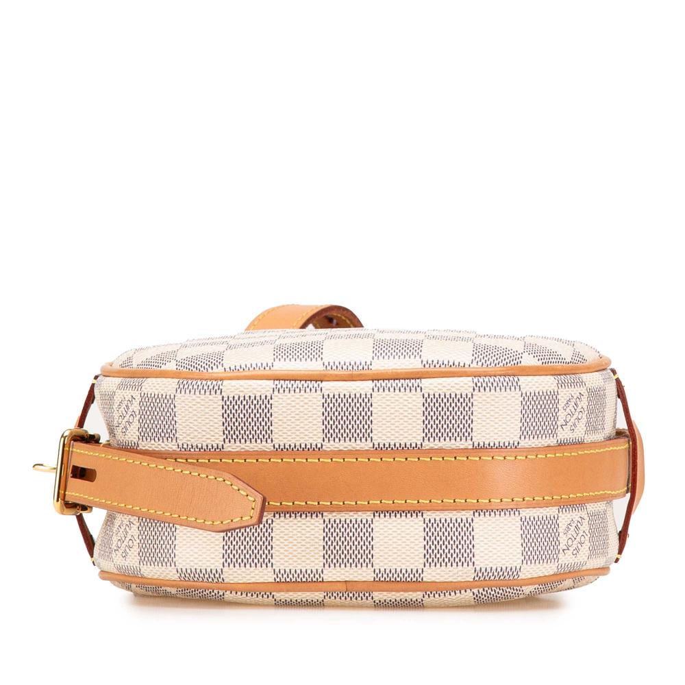 Louis Vuitton B Louis Vuitton White Damier Canvas Canvas Damier Azur Boite Chapeaux Souple PM Italy