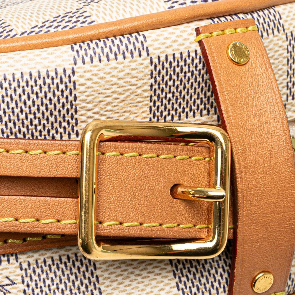 Louis Vuitton B Louis Vuitton White Damier Canvas Canvas Damier Azur Boite Chapeaux Souple PM Italy