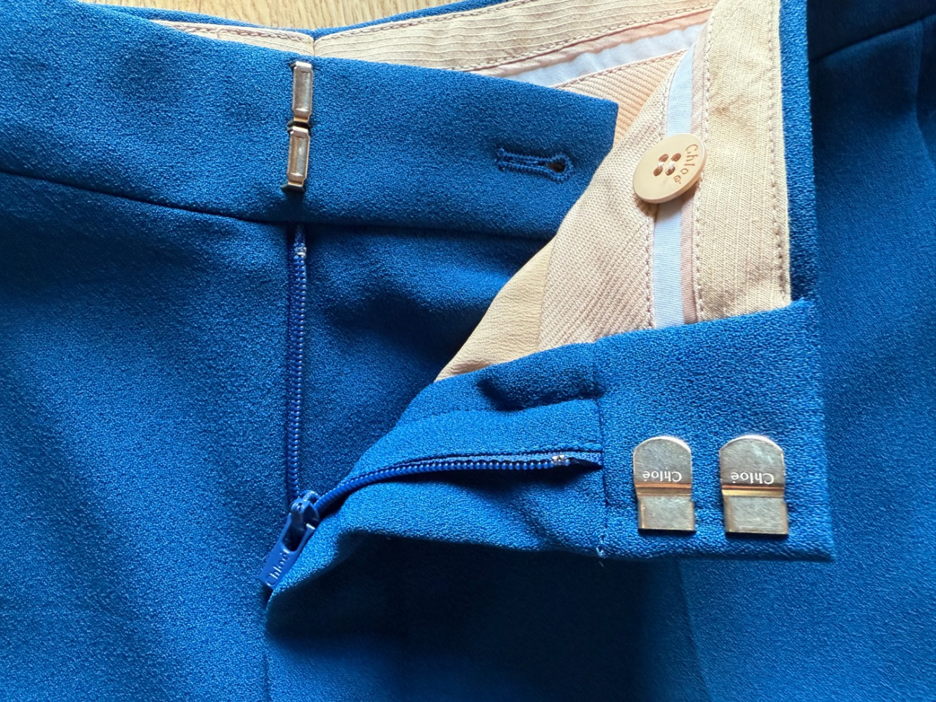 Chloé Pantalon bleu chic, neuf !