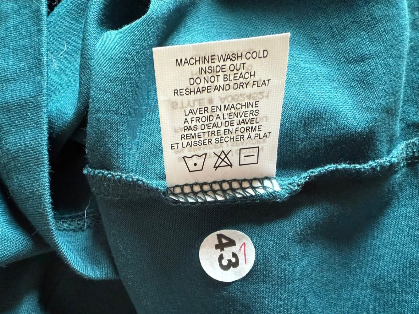 Theory Col roulé long, en sarcelle vibrante