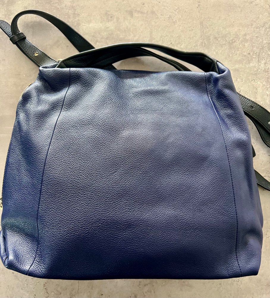 Furla Blaue und schwarze Handtasche