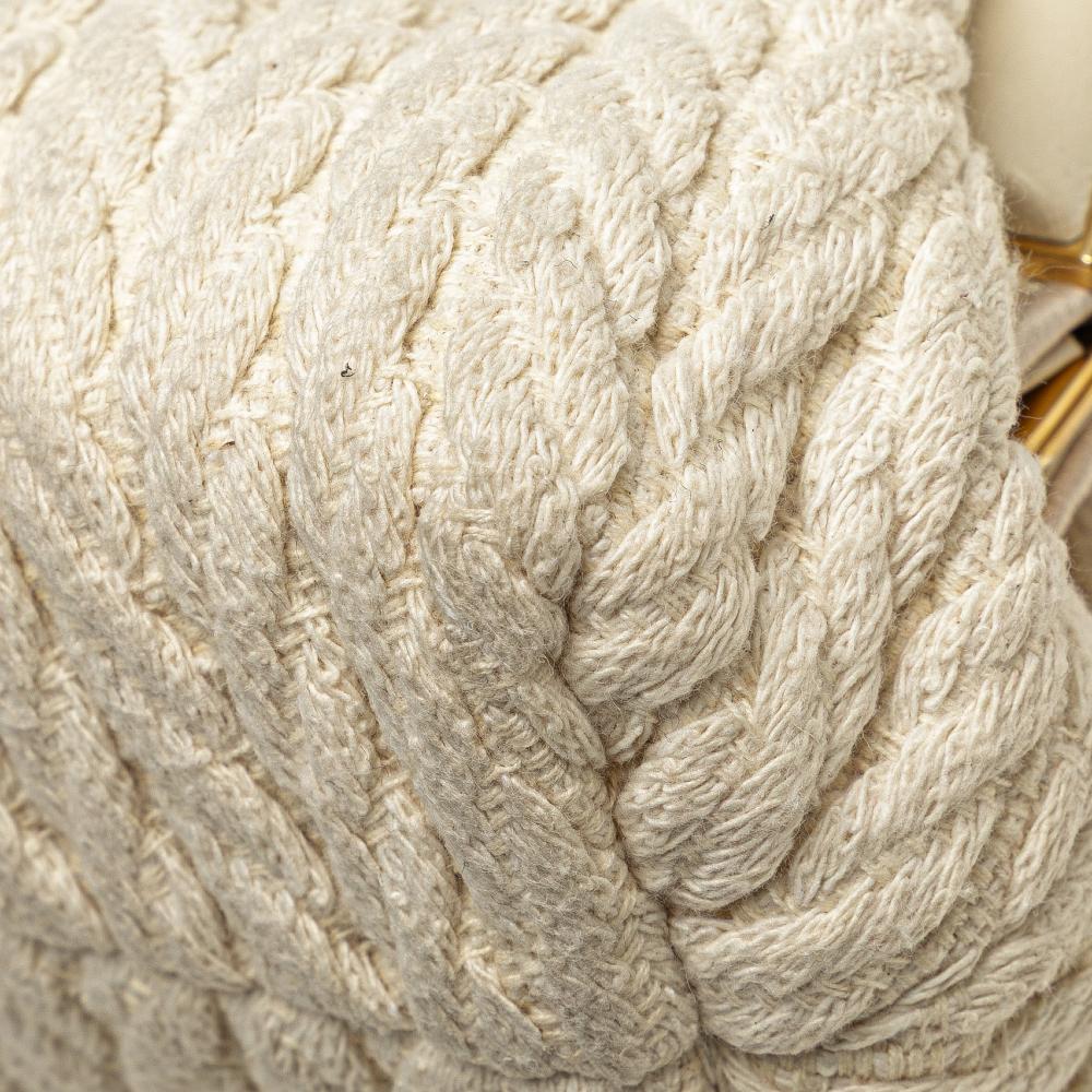 Fendi B Fendi Brown Light Beige Knit Fabric Small Fendi First Crossbody Italy