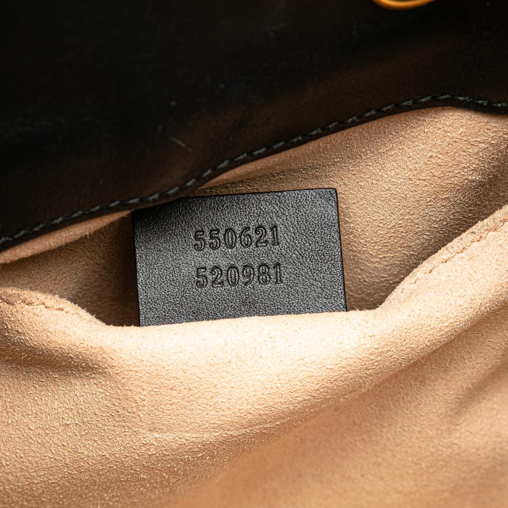 Gucci B Gucci Black Suede Leather Small Ophidia Bucket Italy