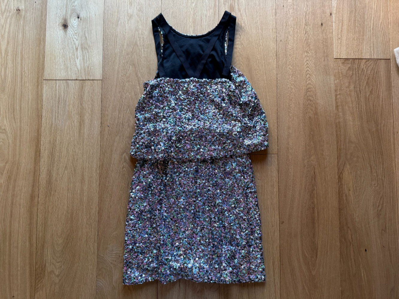 Emporio Armani Glittery pastel sequin minidress!