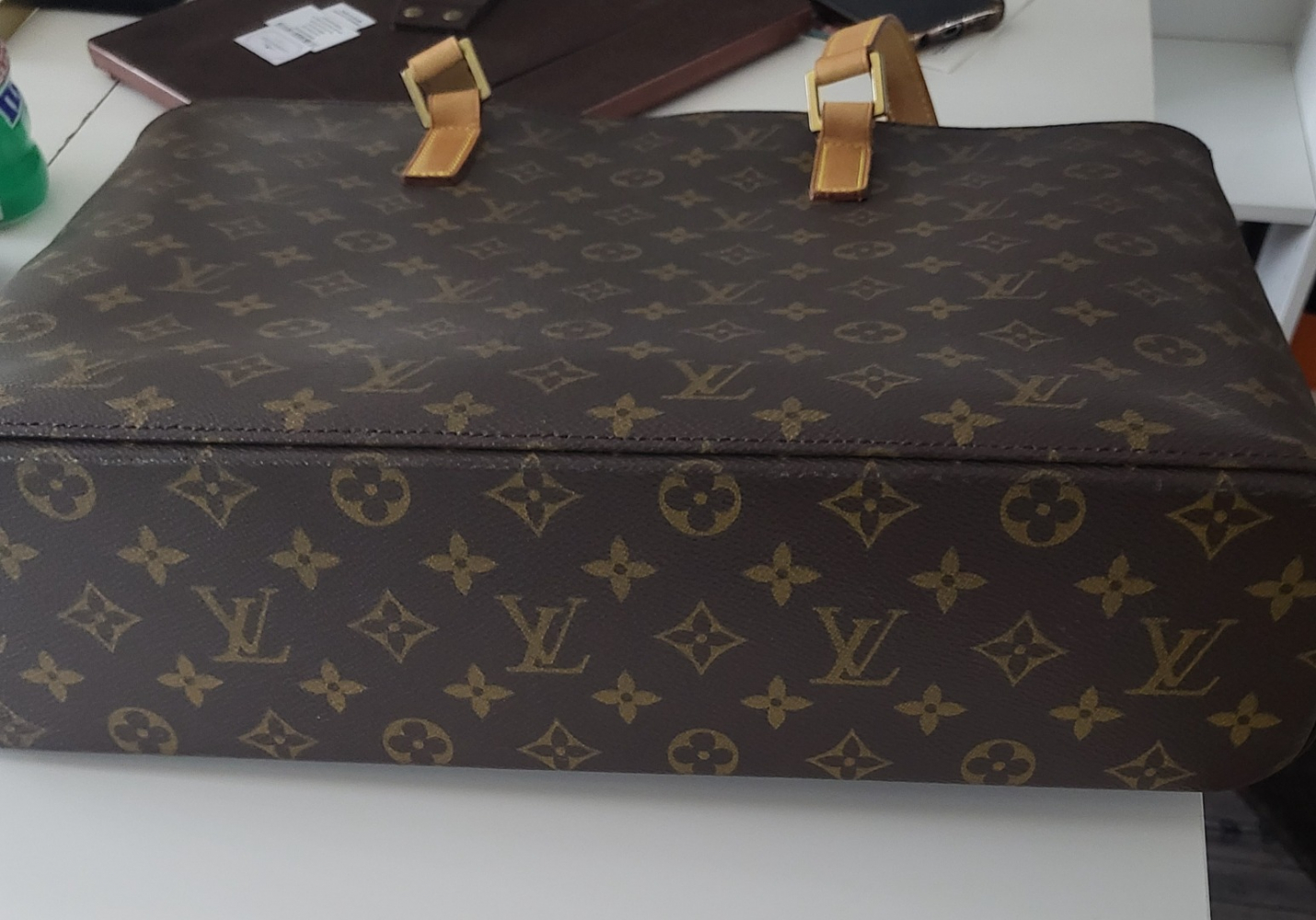 Louis Vuitton B Louis Vuitton Brown Monogram Canvas Canvas Monogram Luco Spain