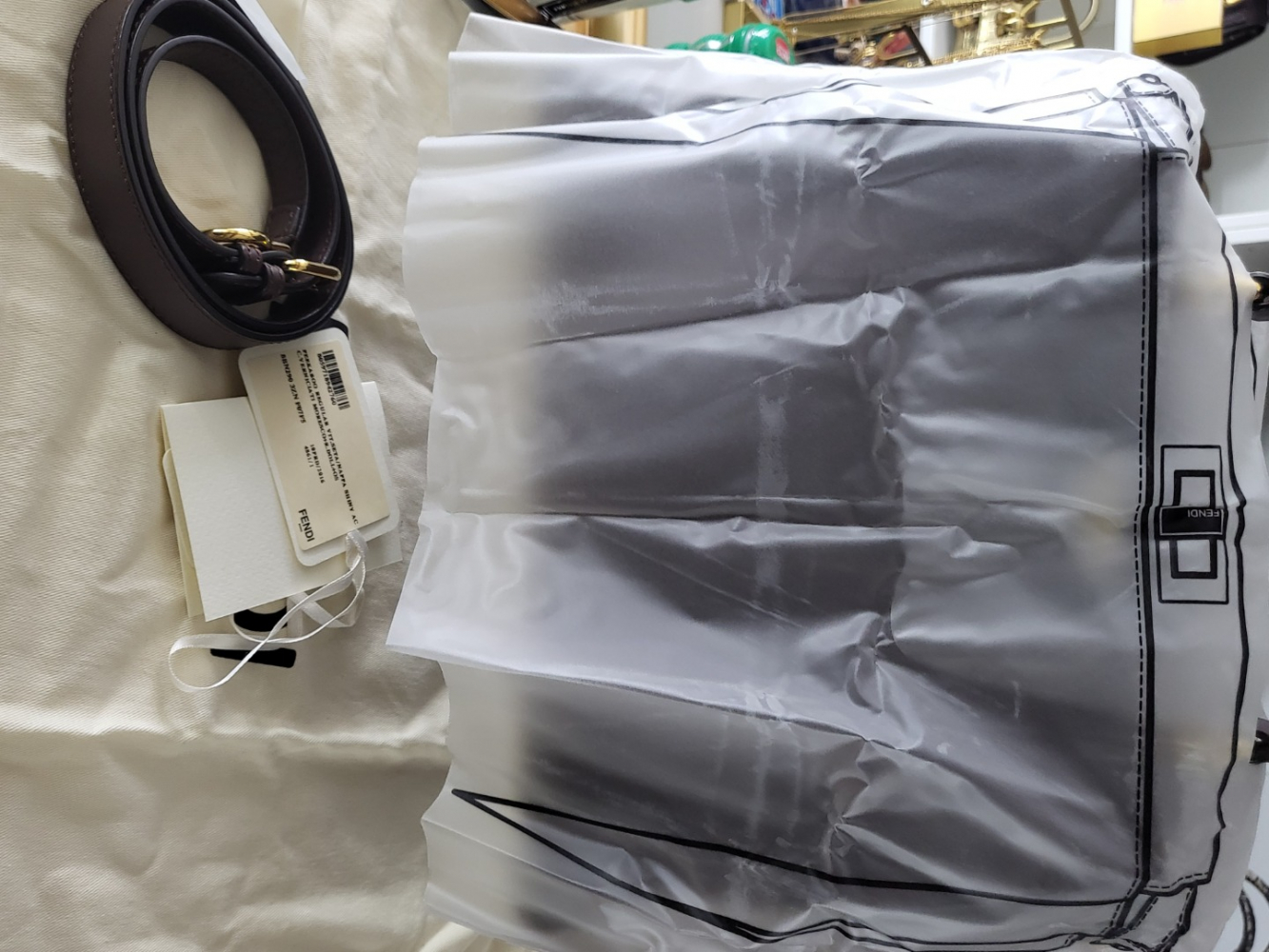 Fendi Peekaboo Regular Brown Leather