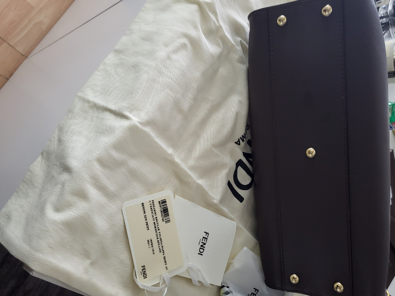 Fendi Peekaboo Regular Brown Leather