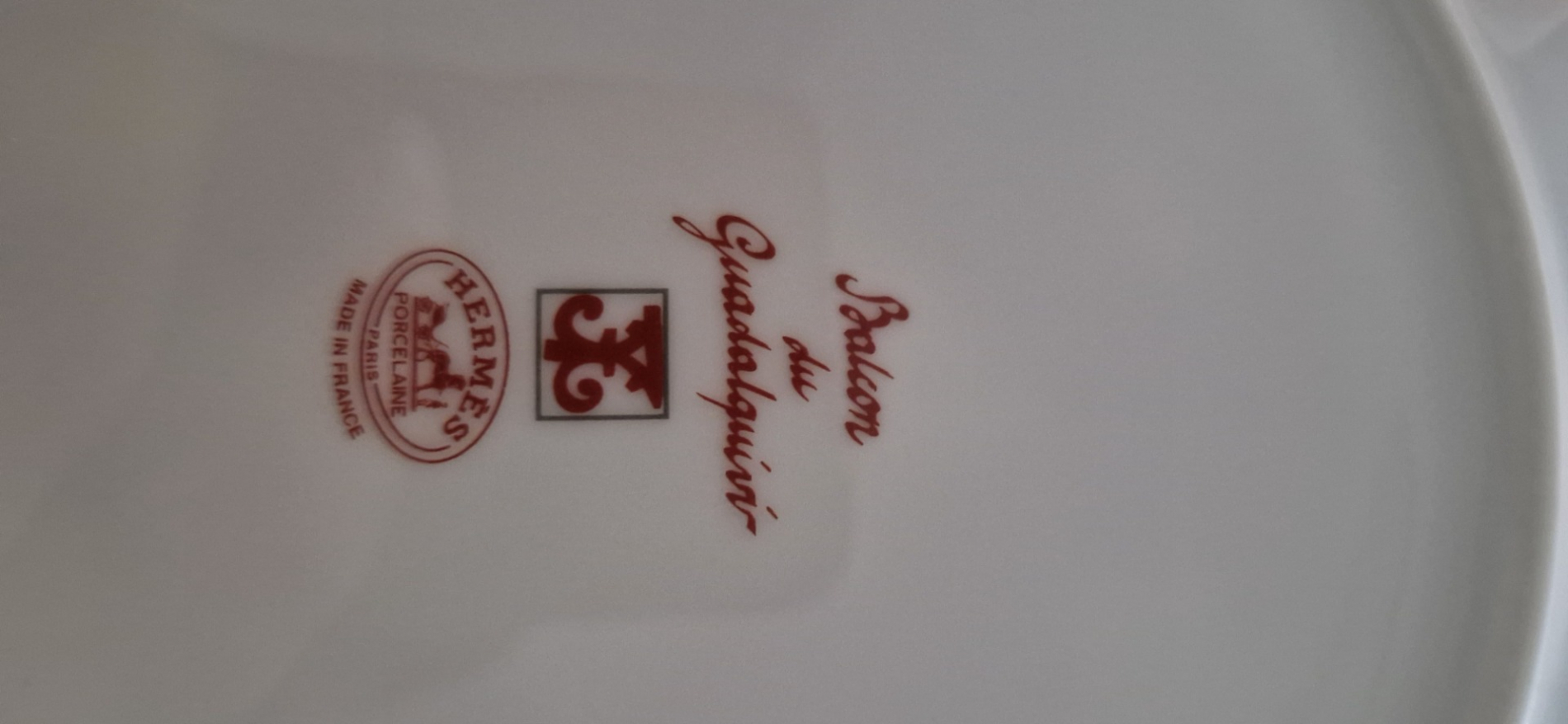 Hermès Gadalquivir red dessert plates