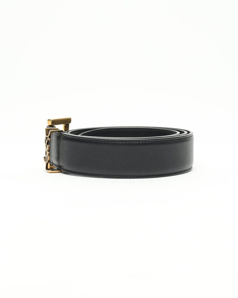 Saint Laurent Logo Leather Belt