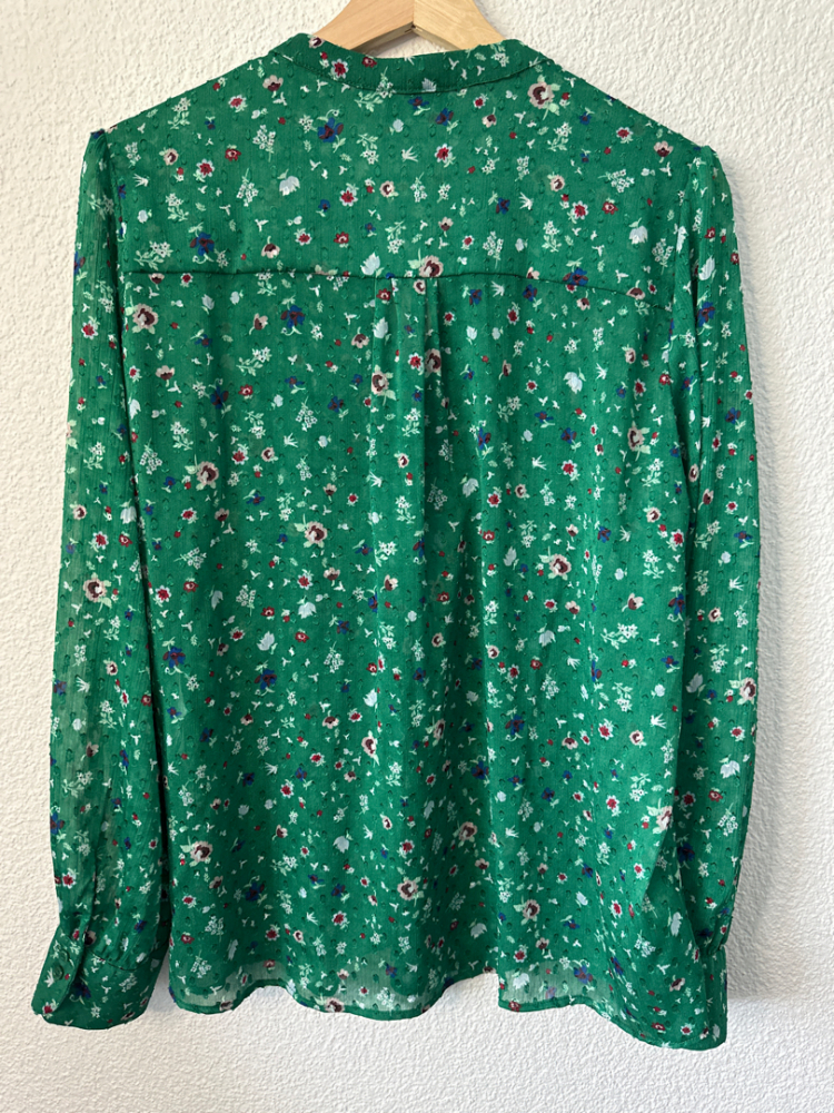 Kookai Top fleuri vert