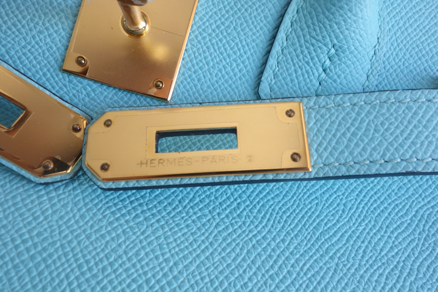 Hermès Tasche Hermes Birkin 30 Atollblau