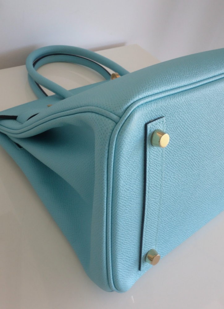 Hermès Tasche Hermes Birkin 30 Atollblau