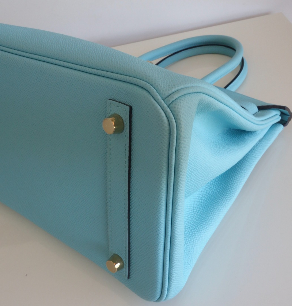 Hermès Tasche Hermes Birkin 30 Atollblau