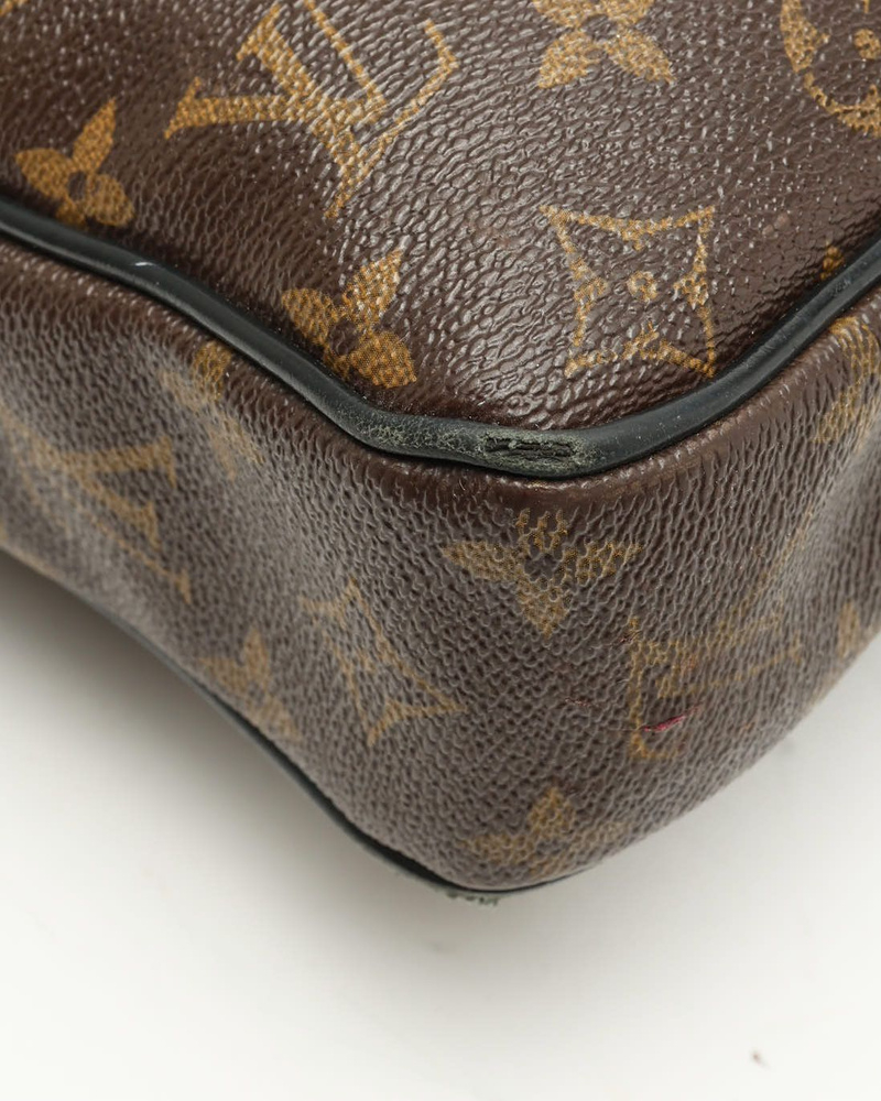 Louis Vuitton Porte Documents Voyage Monogram Macassar Briefcase