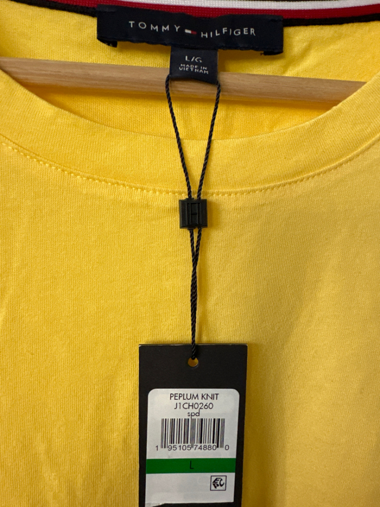 Tommy Hilfiger Schößchen gelb gestrickt
