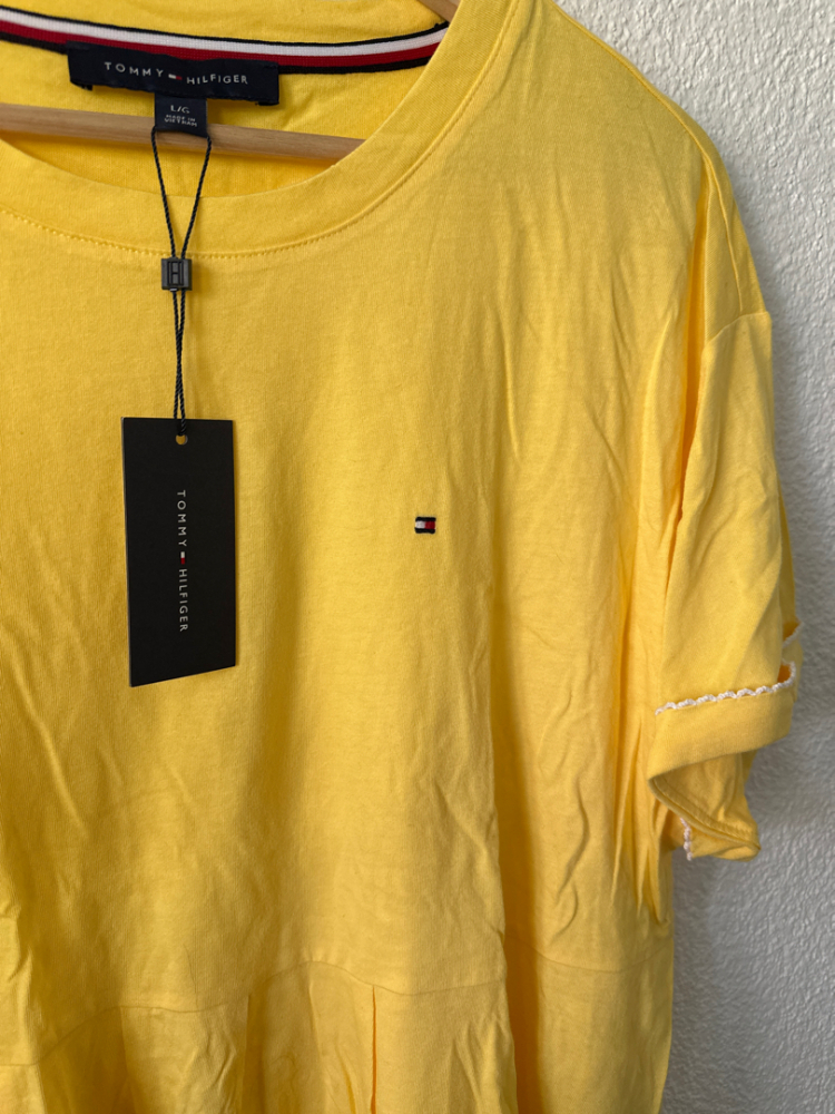 Tommy Hilfiger Schößchen gelb gestrickt