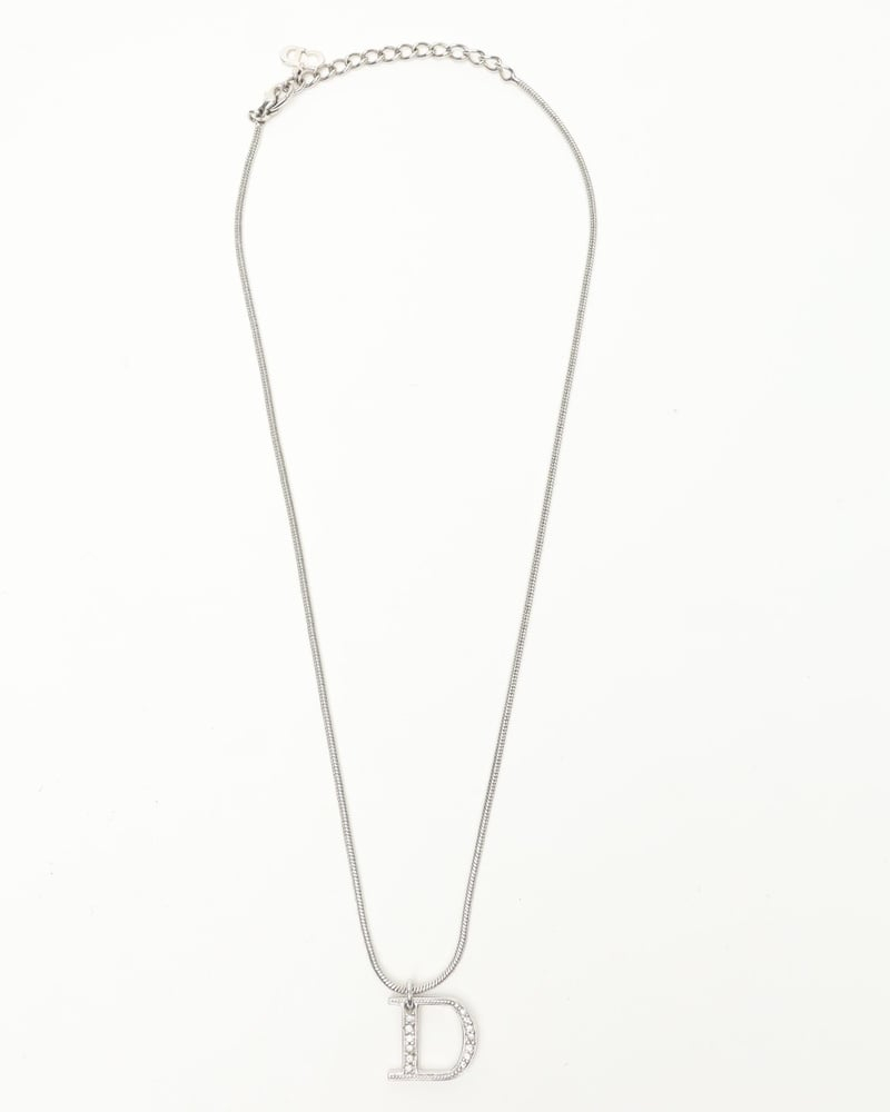 Christian Dior Logo RhinestoneNecklace