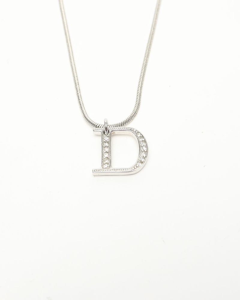 Christian Dior Logo RhinestoneNecklace