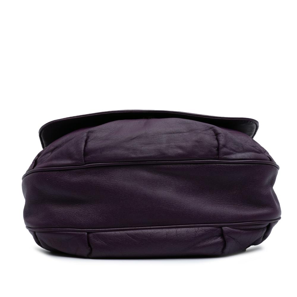 Loewe B LOEWE Purple Violet Nappa Leather Leather Anagram Nappa Crossbody Spain