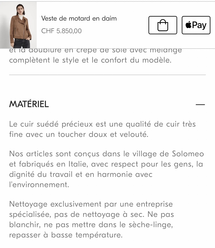 Brunello Cucinelli Bikerjacke