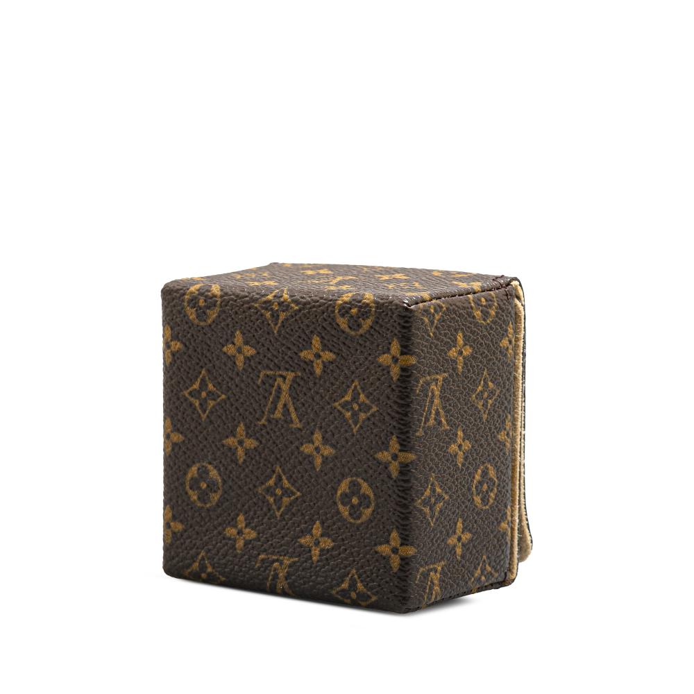 Louis Vuitton B Louis Vuitton Brown Monogram Canvas Canvas Monogram Ring Case France