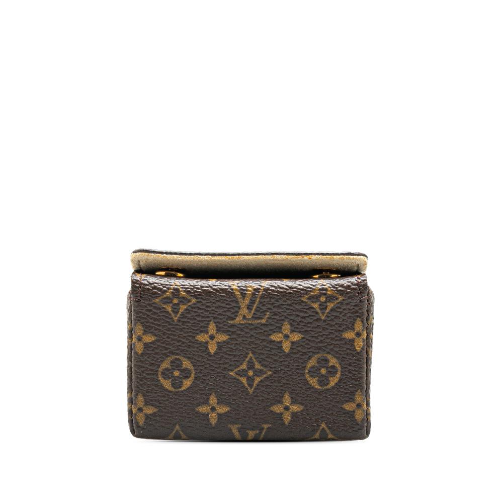 Louis Vuitton B Louis Vuitton Brown Monogram Canvas Canvas Monogram Ring Case France