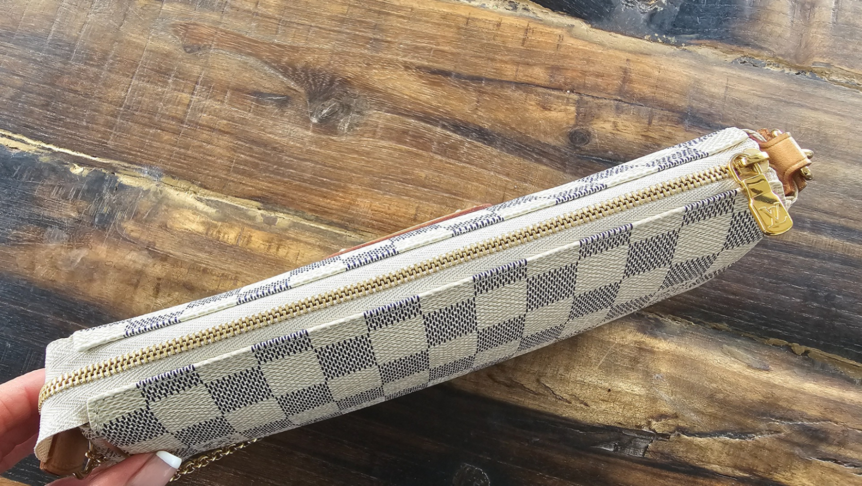 Louis Vuitton Damier azur et cuir