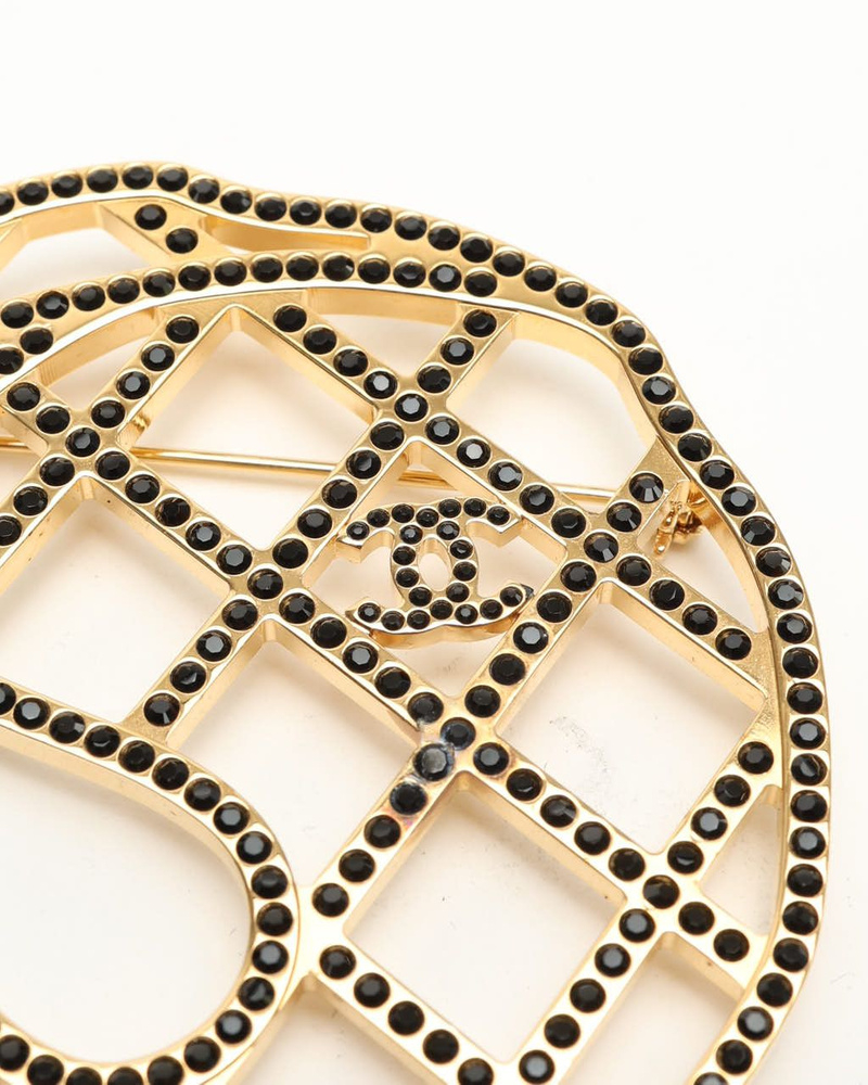 Chanel Mademoiselle Rhinestone Brooch