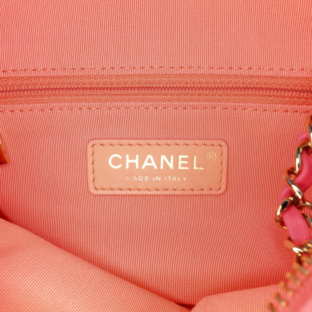 Chanel AB Chanel Pink Blush Lambskin Leather Leather Lambskin Giant Crystal CC Camera Bag Italy