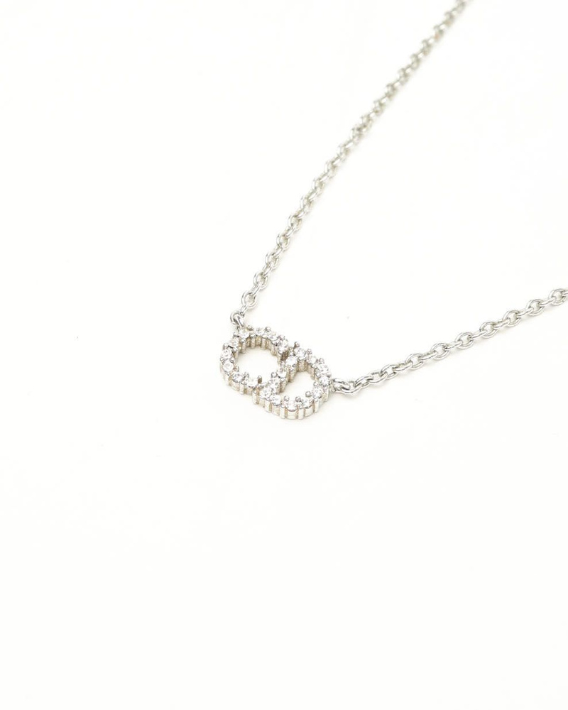 Christian Dior Petit CD Rhinestone Necklace