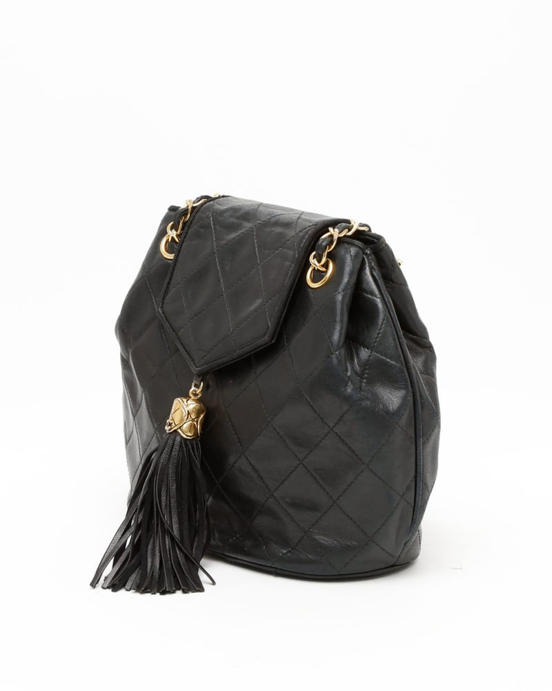 Chanel CC Quilted Fringe Bag