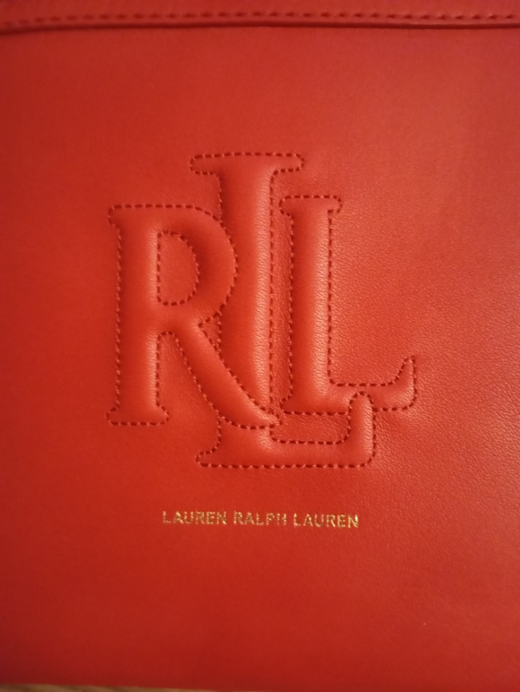 LAUREN Ralph Lauren Sac à bandoulière en cuir rouge