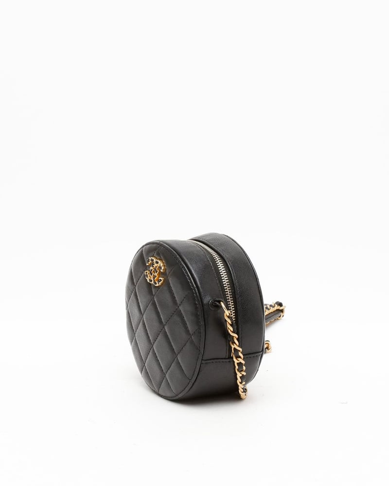 Chanel 19 Round Clutch Bag