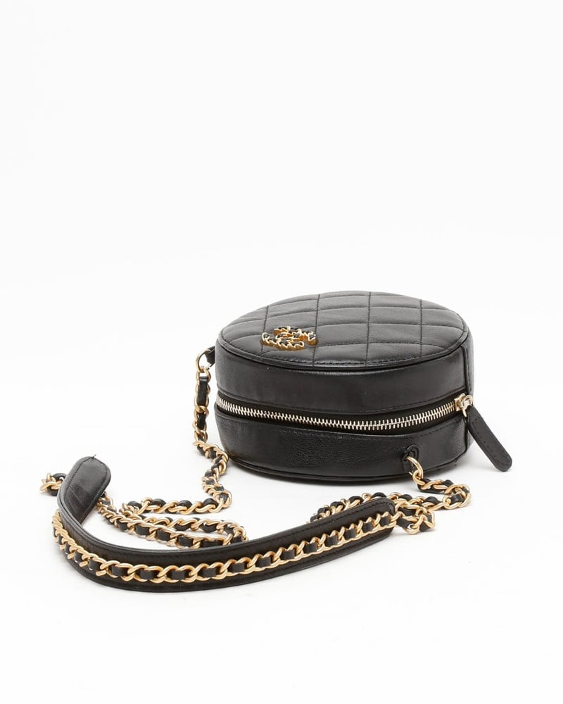 Chanel 19 Round Clutch Bag