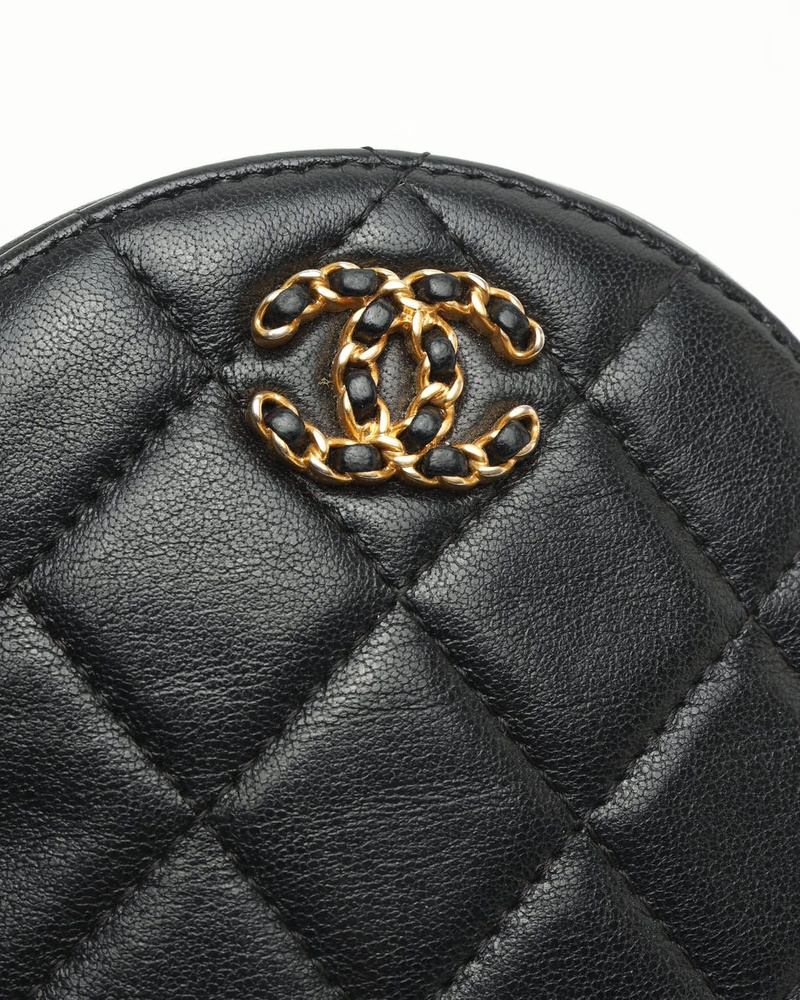 Chanel 19 Round Clutch Bag