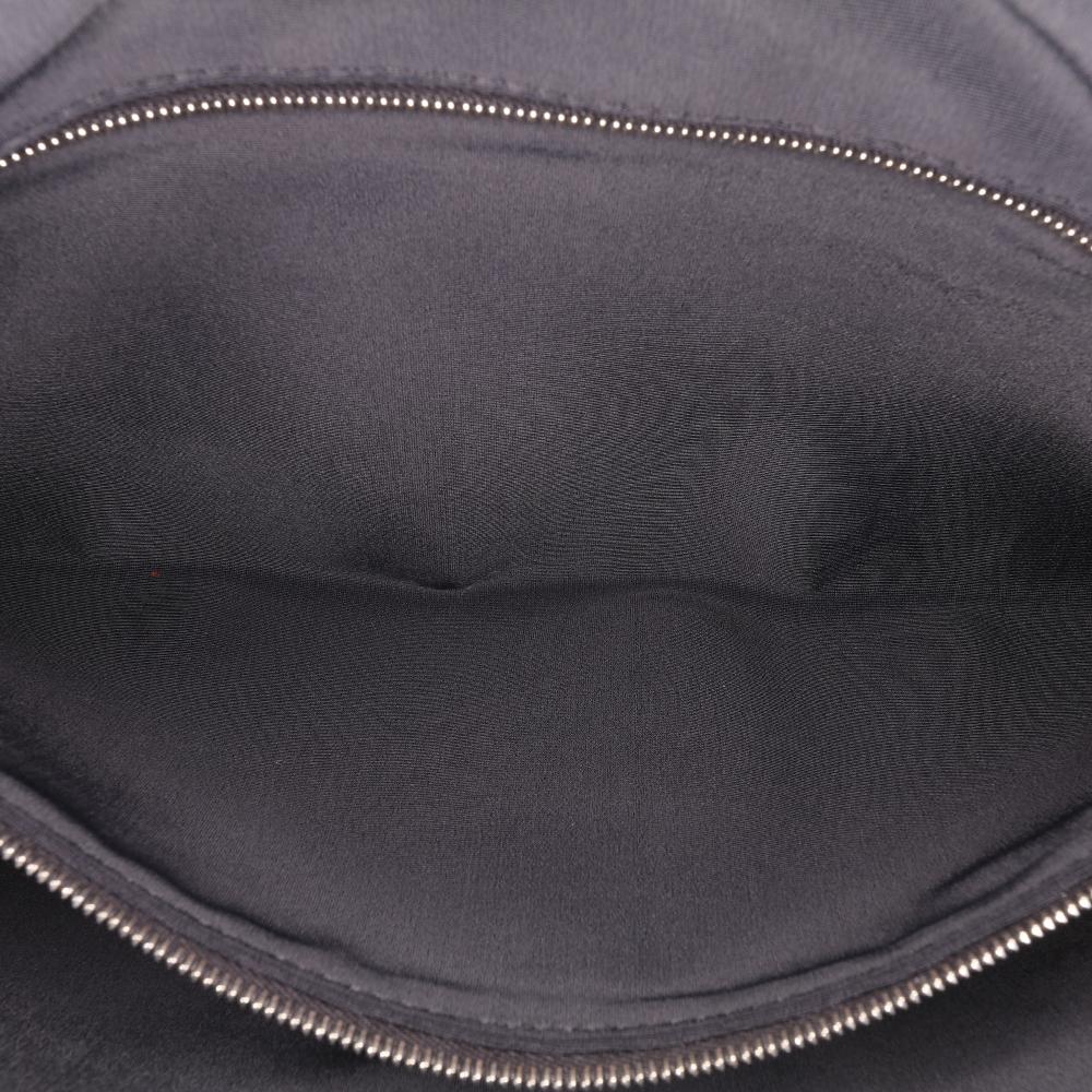 Fendi B Fendi Brown Canvas Fabric Large Zucca Vertigo Mesh Baguette Satchel Italy