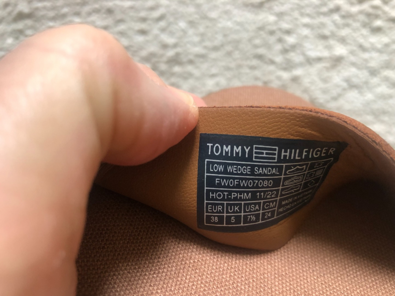 Tommy Hilfiger Low Wedge Sandal