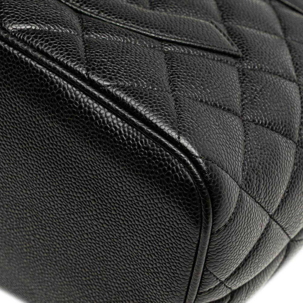 Chanel B Chanel Black Caviar Leather Leather Caviar Medallion Tote Italy