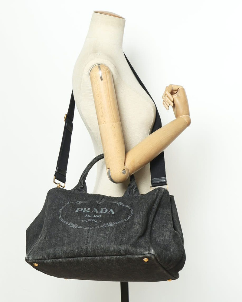 Prada Denim Canapa Bag