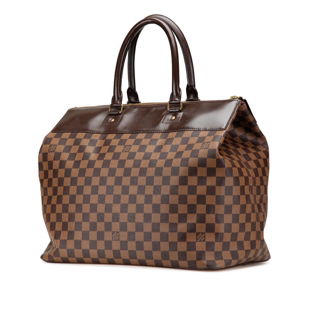 Louis Vuitton B Louis Vuitton Brown Damier Canvas Fabric Damier Ebene Greenwich PM France