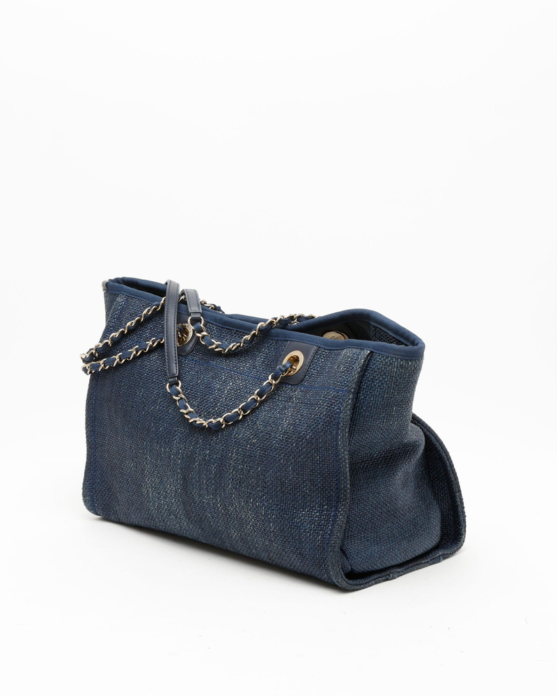 Chanel Deauville PM Raffia Tote Bag