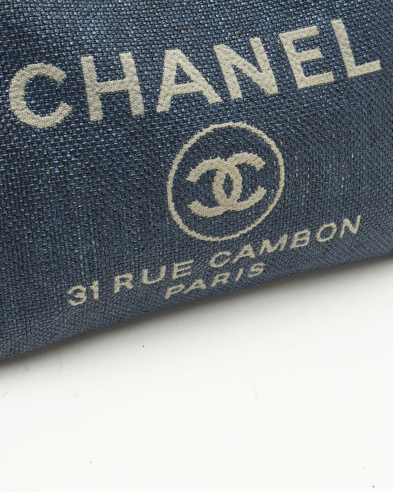Chanel Deauville PM Raffia Tote Bag