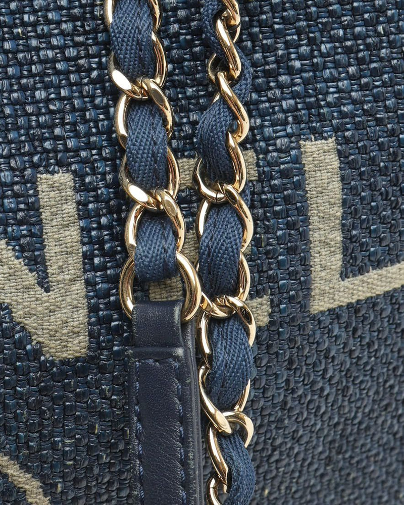 Chanel Deauville PM Raffia Tote Bag