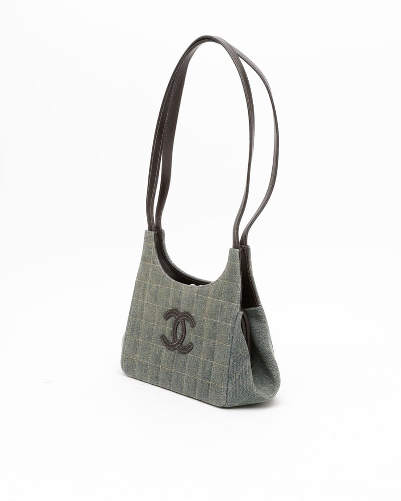 Chanel CC Denim Chocolate Bar Bag