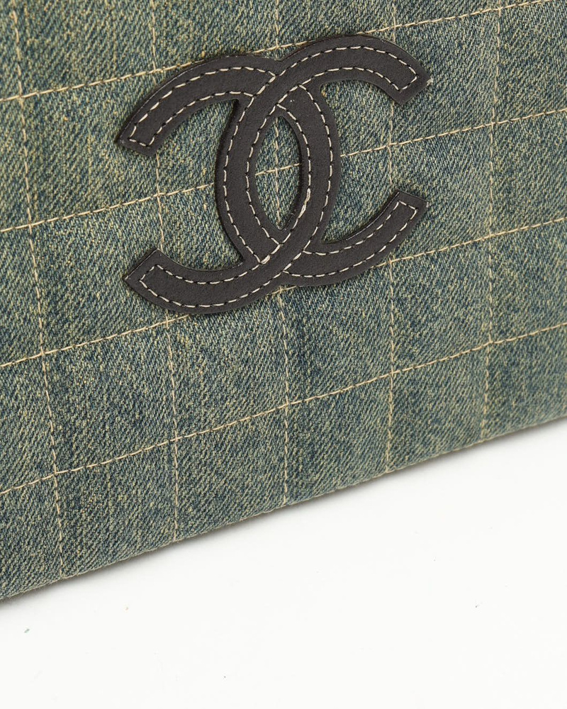 Chanel CC Denim Chocolate Bar Bag