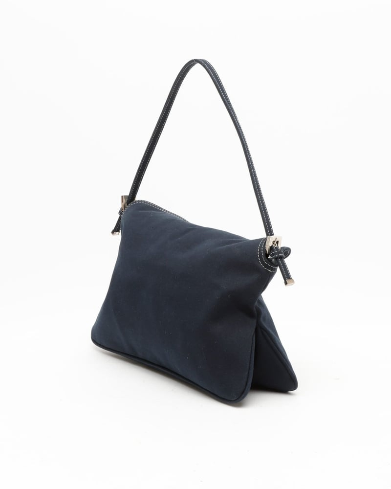 Fendi Large Denim Baguette Bag