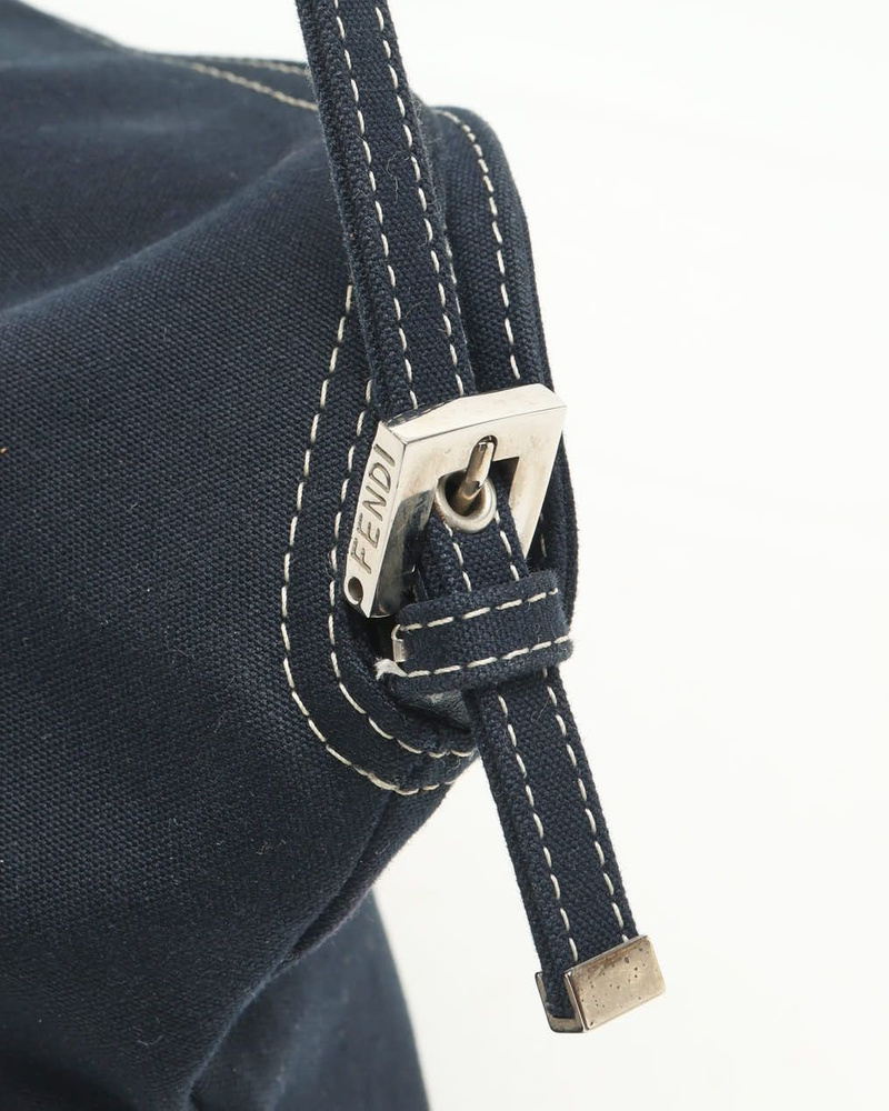 Fendi Large Denim Baguette Bag