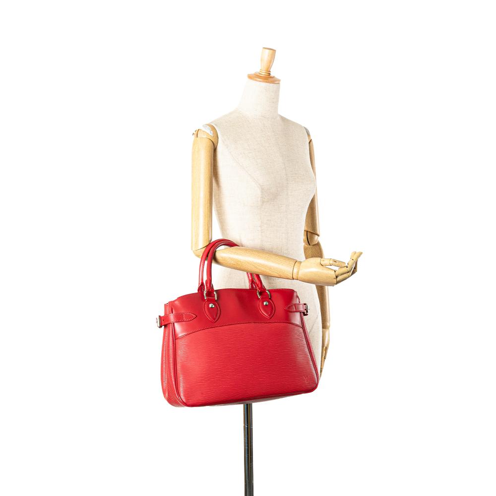 Louis Vuitton B Louis Vuitton Red Epi Leather Leather Epi Passy PM France