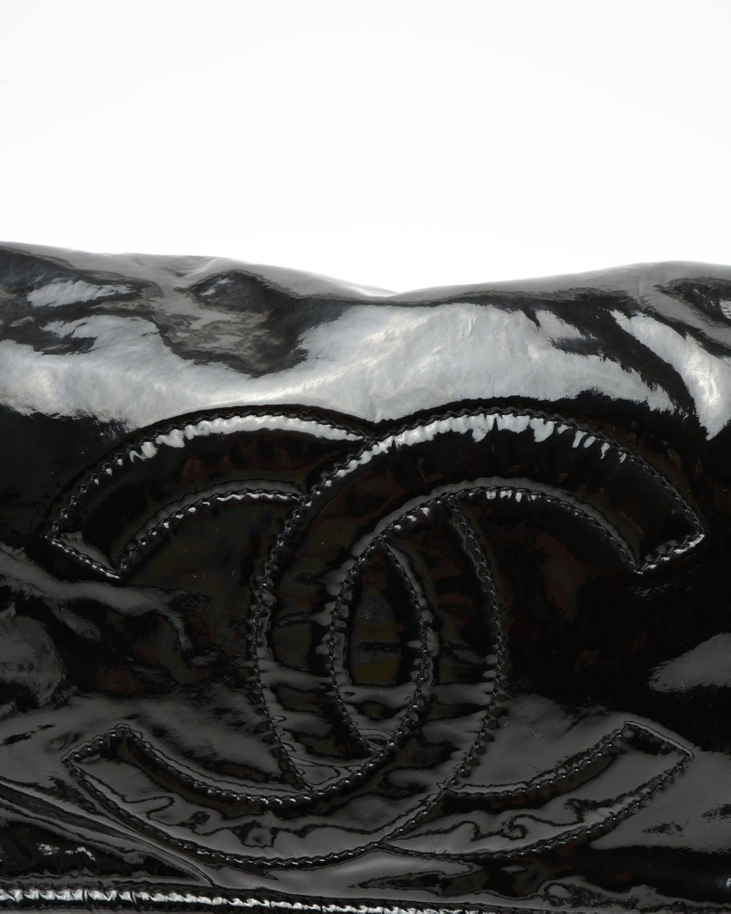 Chanel CC Accordion Patent Flap Bag